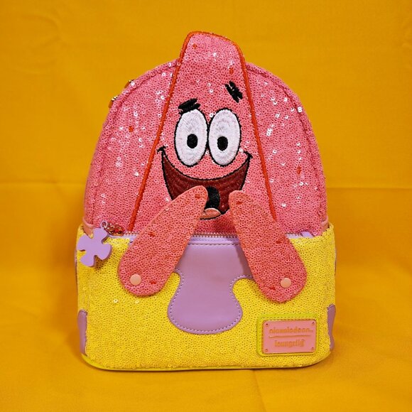 Loungefly SpongeBob SquarePants Patrick Star Sequin Cosplay Mini Backpack NEW main image 6